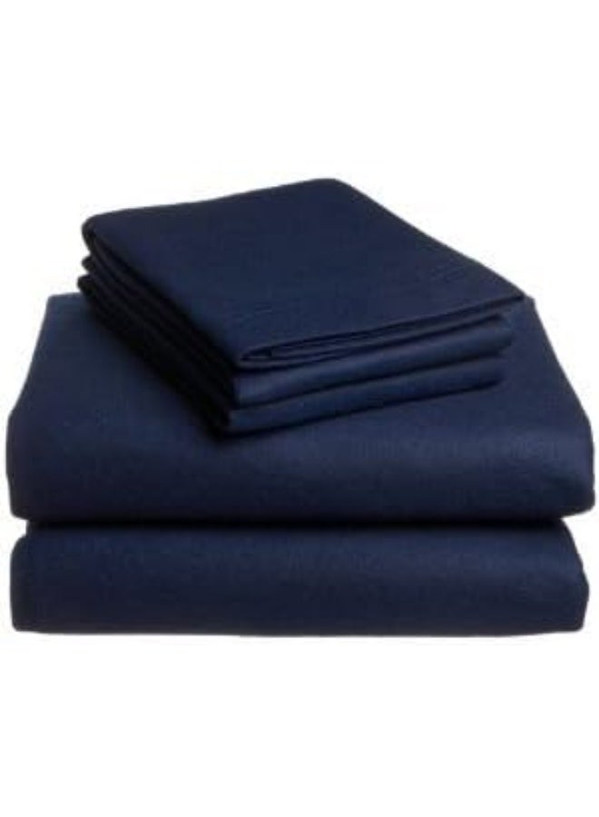 DESTINY CRESCENT BEDDING Twin Extra Long 100% Cotton Jersey Sheet Set - Soft and Comfy - By Navy Twin XL  - Image 5