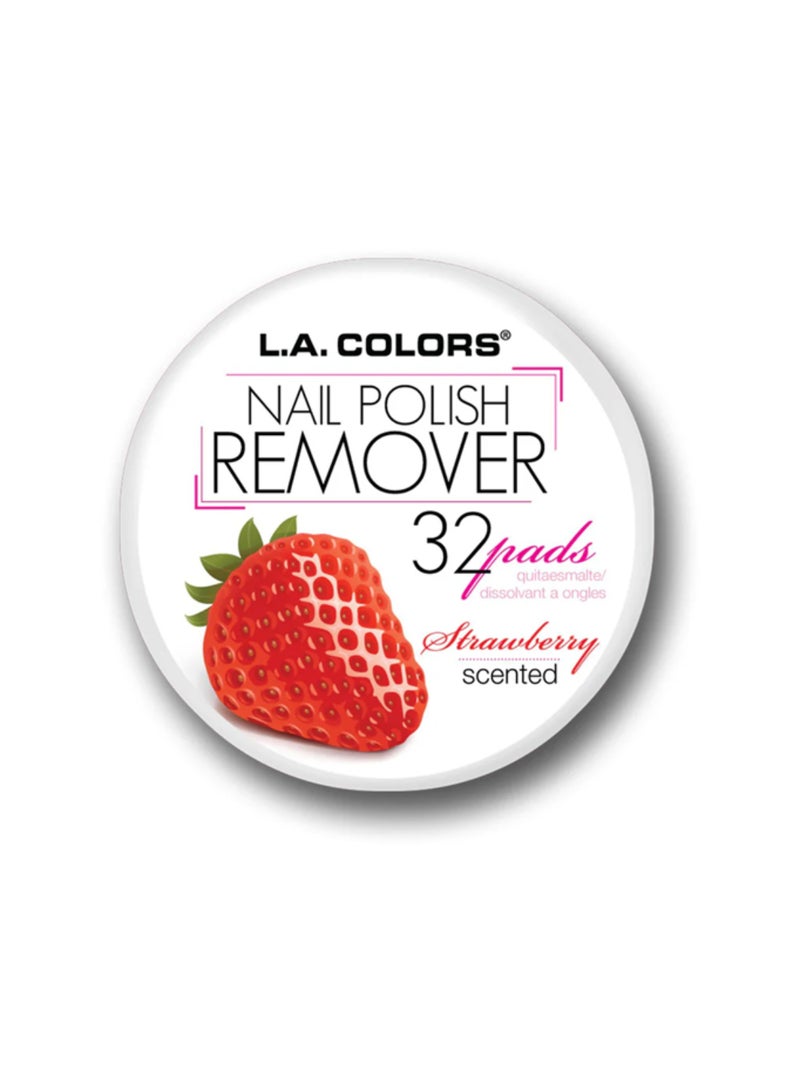 L.A. Colors وسادات إزالة طلاء الأظافر من L.A. Colors برائحة الفراولة - Image 1