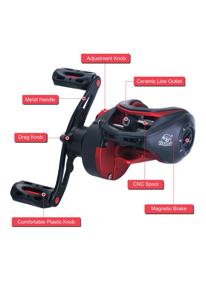 NIBEMINENT High Speed 8.1:1 Gear Ratio Baitcast Fishing 19+1 Ball Bearings Reel Tackle Left hand 14*7.5*12cm  - Image 3