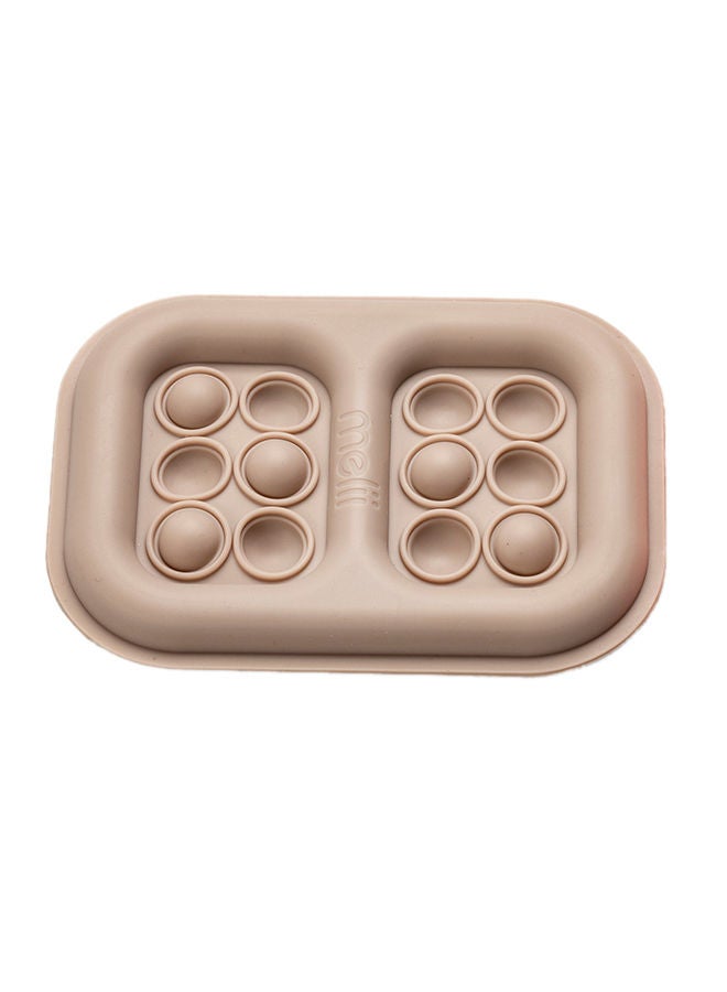 melii Pack Of 1 Pop-It Fidget Toy Ice Pack For Kids Lunch Boxes, Grey - Image 1