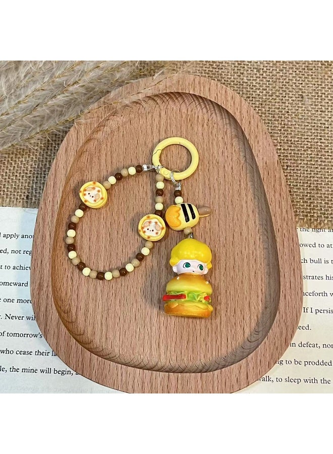 NIBEMINENT Phone Charm/ Chain Strap for Women Girls，LABUBU Cell Phone Case Lanyard Wrist Strap