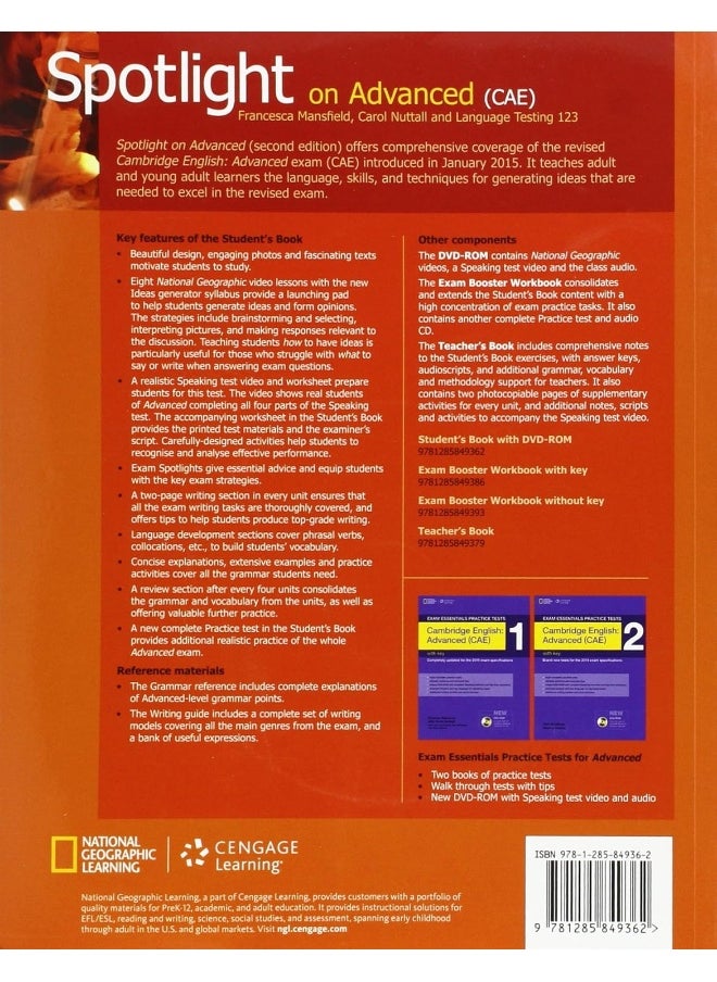 null - Spotlight on Advanced CAE, Students Book with DVD-ROM - Image 1