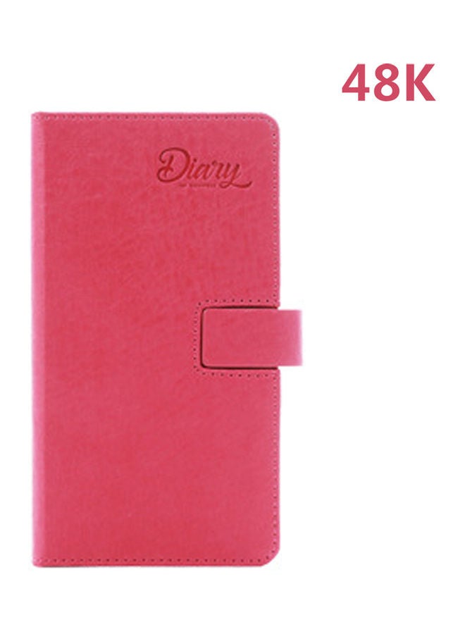 نيبمينينت 48K Self-Filling Plan Daily/Monthly Notebook- 128 Sheets Pink - Image 1