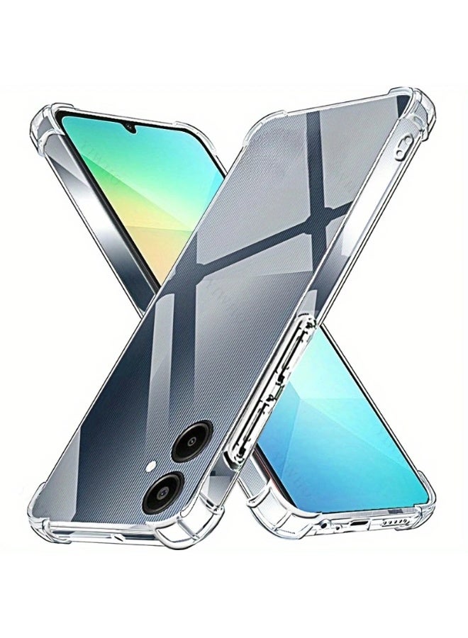 Samsung Galaxy A06 Case Cover Soft Flexible Silicone Back Cover Anti-Drop and Anti-Shock with Shock-Absorbing Angle-Reinforced Edge Samsung Galaxy A06 Cover - Image 1