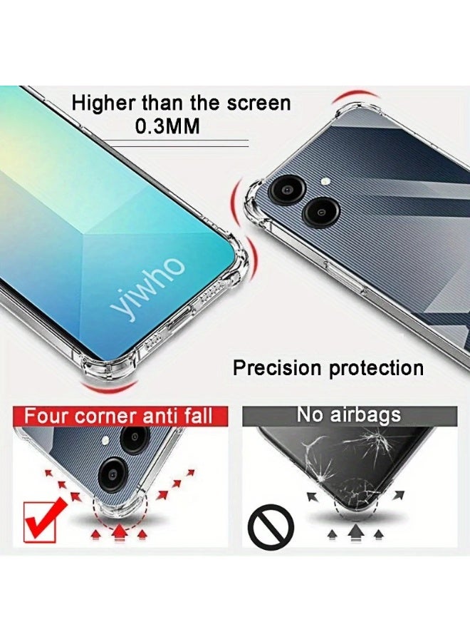 Samsung Galaxy A06 Case Cover Soft Flexible Silicone Back Cover Anti-Drop and Anti-Shock with Shock-Absorbing Angle-Reinforced Edge Samsung Galaxy A06 Cover - Image 3