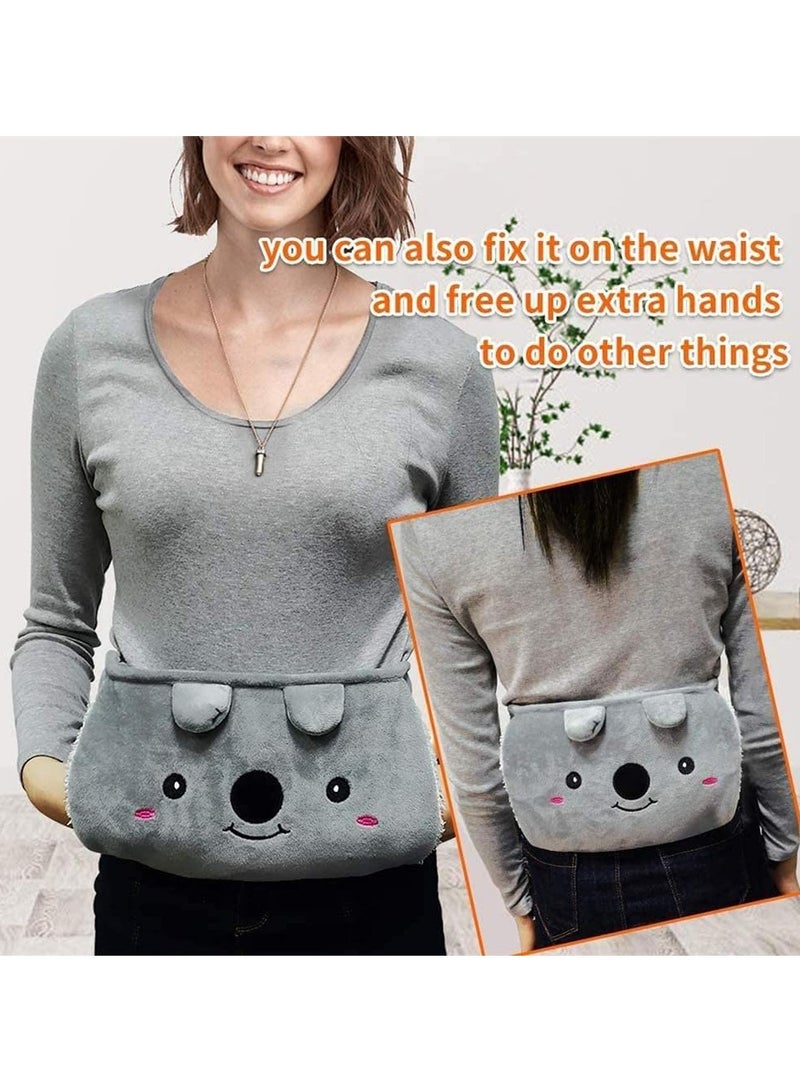 Hot Water Bottle with Waist Cover, Rubber Warm Water Bag with Soft Waist Cover, Hot Water Bottle Belt for Neck, Shoulder, Legs, Back, Waist Warm and Menstrual Cramps  - Image 2