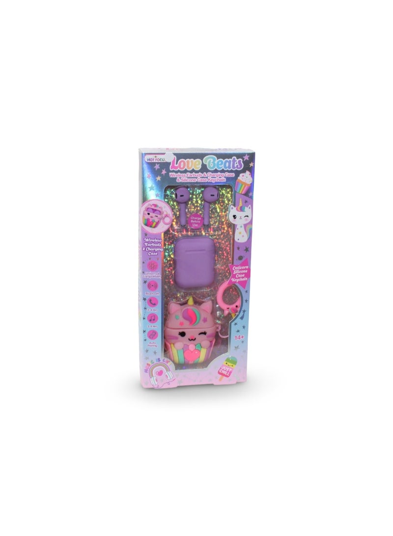 Hot Focus Love Beats Wireless Earbuds - Image 1