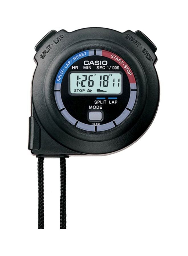 CASIO Timepiece Water Resistant Digital Stopwatch HS-3V-1RDT - Image 3