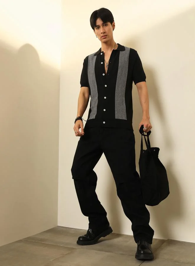Sassafras Black Relaxed Fit Jeans