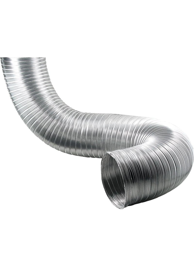 Deflecto Deflecto Semi Rigid Aluminum Duct NonCrimped Silver 6 x 8 A0684A 