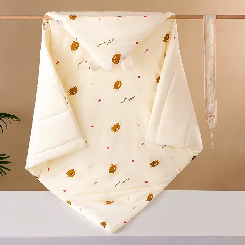 Cute Cartoon Newborn Baby Cotton Knitted Quilt Pack Winter Outgoing Thickened Warm Pack Baby Supplies For The Production Room - Image 5