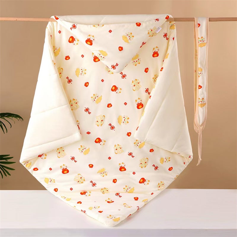 Cute Cartoon Newborn Baby Cotton Knitted Quilt Pack Winter Outgoing Thickened Warm Pack Baby Supplies For The Production Room - Image 1