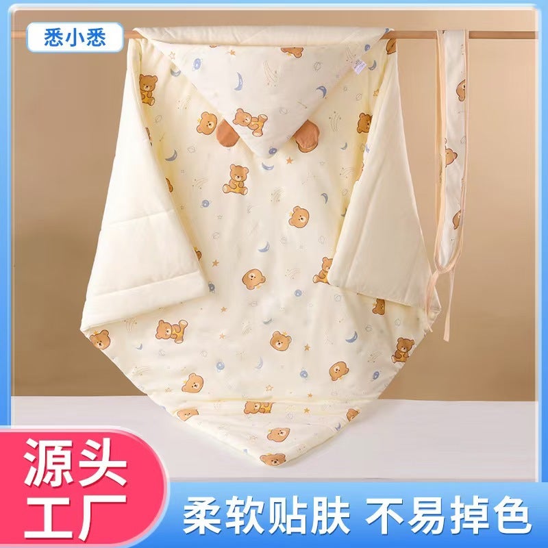 Cute Cartoon Newborn Baby Cotton Knitted Quilt Pack Winter Outgoing Thickened Warm Pack Baby Supplies For The Production Room - Image 2