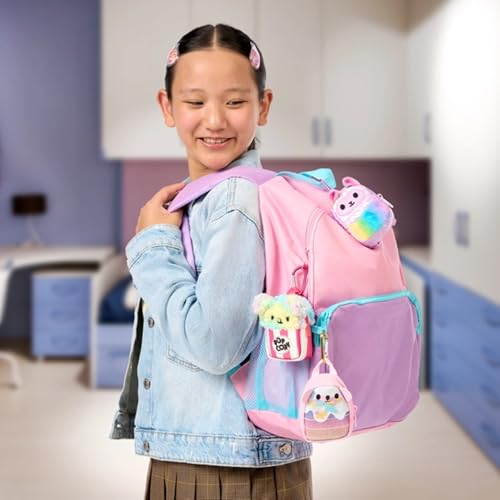 REAL LITTLES - Scented Surprise Micro Backpacks, Soft, Fluffy, Cute Food Themed Micro Backpack With 5 Scented Real Working Micro Stationery Surprises Inside, 6 To Collect - Image 5