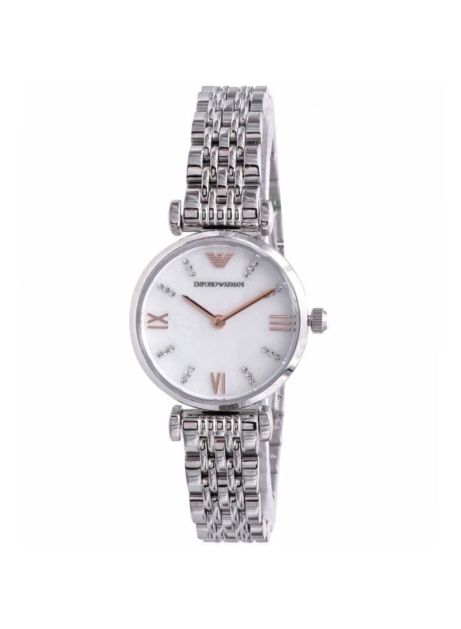 armani Emporio Armani Gianni T-Bar AR11204 Women’s Watch – White Dial Stainless Steel Elegant Fashion Watch - Image 2