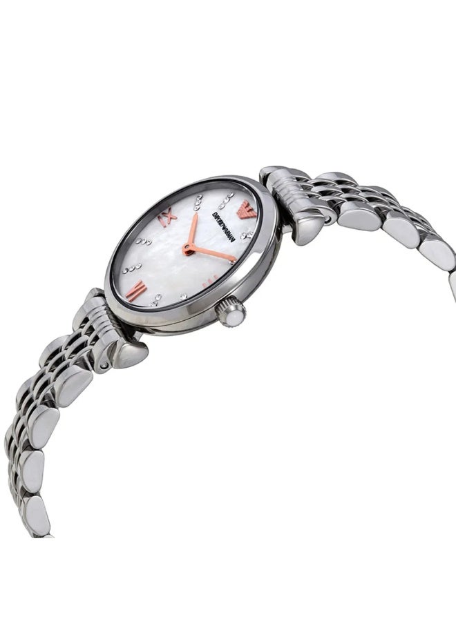 armani Emporio Armani Gianni T-Bar AR11204 Women’s Watch – White Dial Stainless Steel Elegant Fashion Watch - Image 5