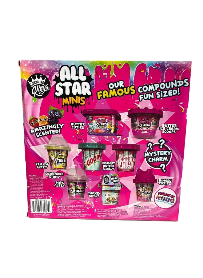 WeCool Compound Kings All Star Minis Scented Slime Set with Mystery Charm (8 Pack)  - Image 3