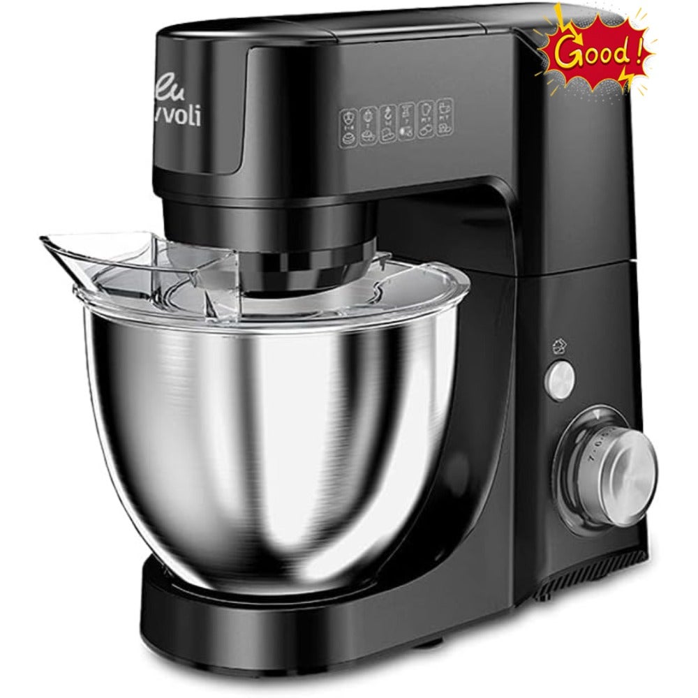 Kitchen Machine, 4L Bowl Capacity, 1100W, SUS Beater, Dough Hook, Multi speed control, Grinder 300ml included, EVKA-KM45B