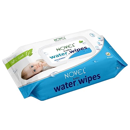 NOVEL Baby 99% Water Wipes 80 Sheets With LID - Image 1