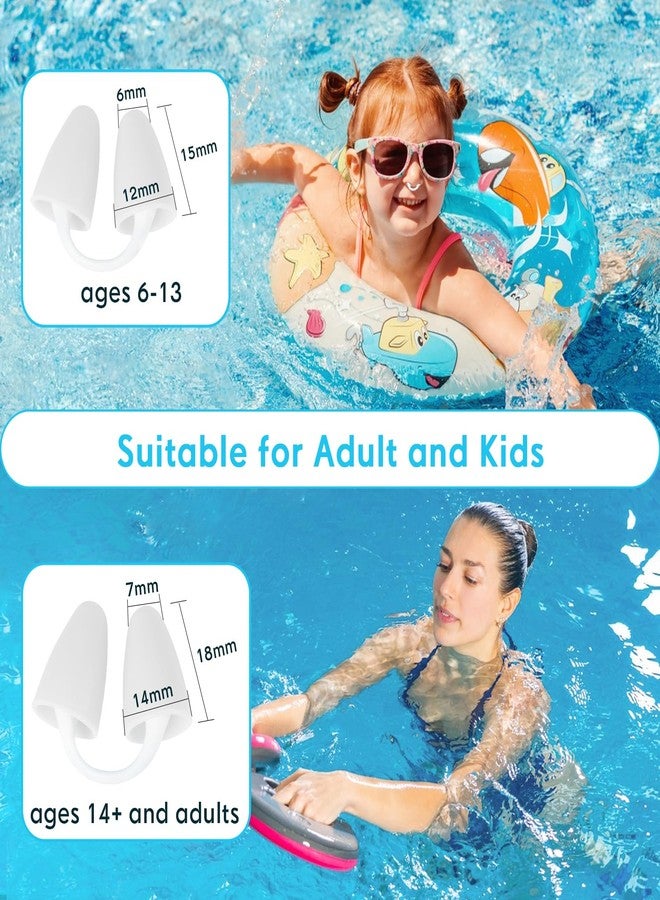 Baypify Painless Nose Plugs for Swimming for Kids (Age 6+) and Adults,Waterproof Nose Clip for Swimming, Snorkeling & Lap Training, Ensure Comfort and Safety in The Water (White, L) - Image 3
