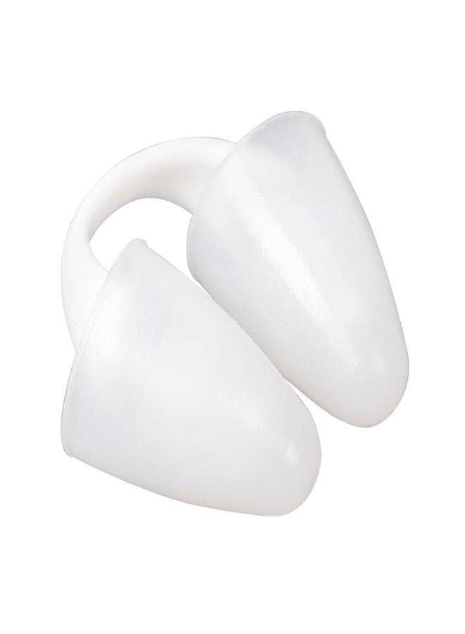 Baypify Painless Nose Plugs for Swimming for Kids (Age 6+) and Adults,Waterproof Nose Clip for Swimming, Snorkeling & Lap Training, Ensure Comfort and Safety in The Water (White, L) - Image 1