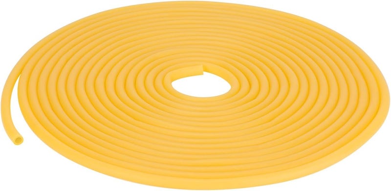 Labasics Rubber Tubing, Pure Latex Amber Tubing Natural Rubber Tube 3/8 inch (9 mm) OD 1/4 inch (6 mm) ID Highly Elastic and Strong, 33 Feet - Image 1