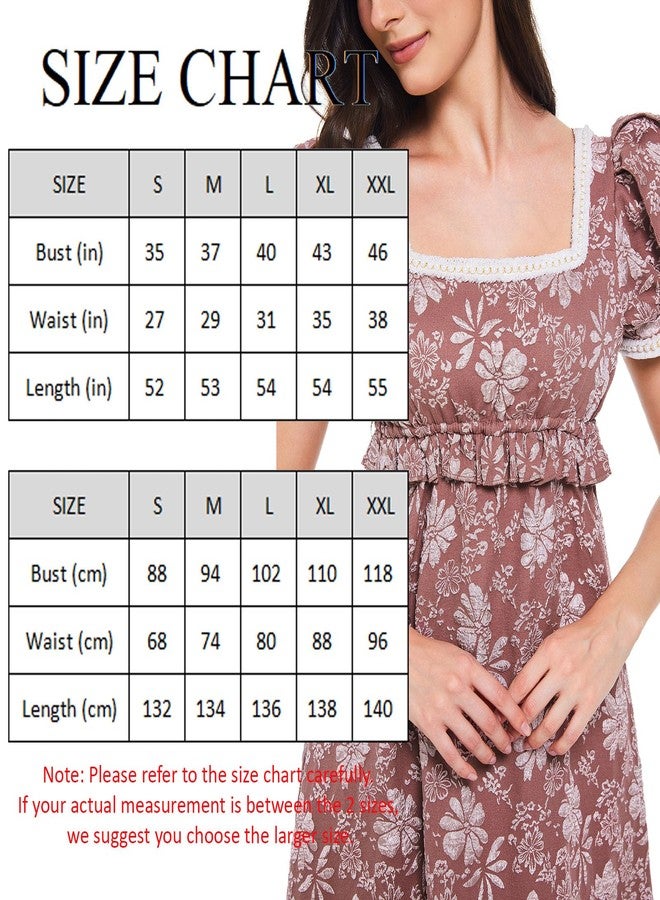 Vibsion Regency Dresses for Women Luxurious Pearl Puff Sleeve Empire Waist Victorian Dress Retro Party Gown Purple M - Image 4