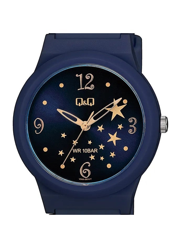 Q&Q Ladies' Analog Quartz Watch V34A-001VY, Navy Blue - Image 1