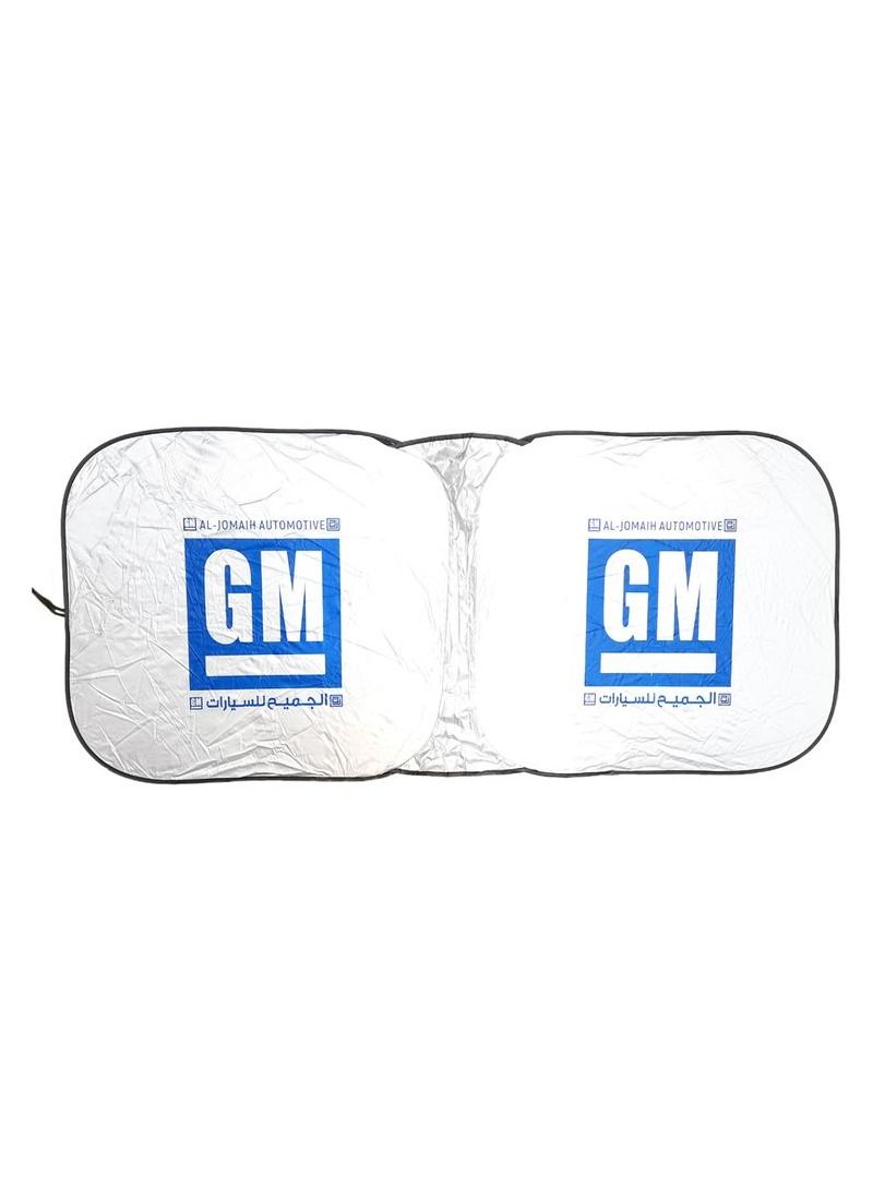 GM GM Dual-Layer Car Sunshade – Foldable Front Windshield Sunshade with UV Protection, Reflective Silver Coating, Compact Storage, Easy Installation – Suitable for Cars, SUVs, and Trucks - Image 2