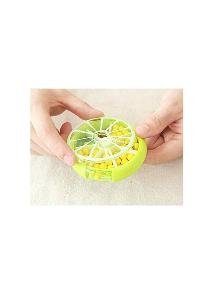 Generic 7 compartments large medicine pill organizer-GREEN  - Image 5