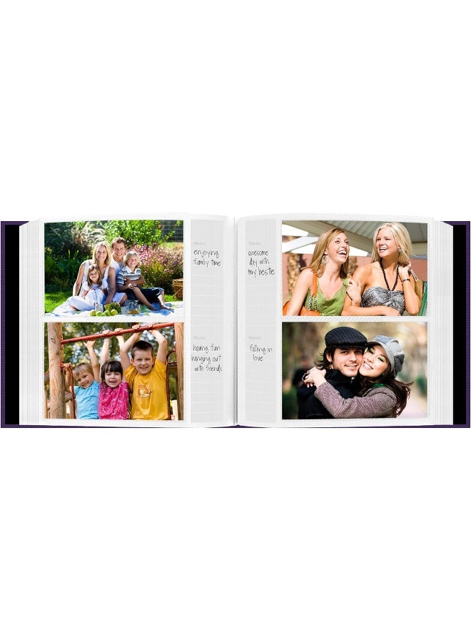 Pioneer Photo Albums Fabric Frame Cover Photo Album 200 Pockets Hold 4x6 Photos, Grape Purple - Image 4