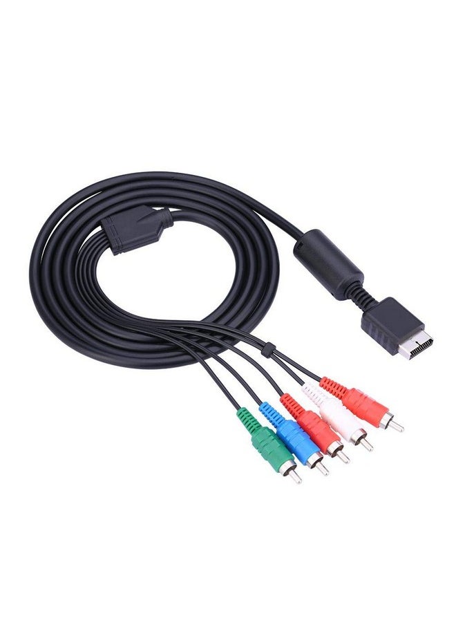 Multi Out Av Cable Highdefinition Component Video Audio Cable For The Playstation Ps2 Ps3 Gaming System Hdtv Or Edtv Connector With Colorcoded Connectors.