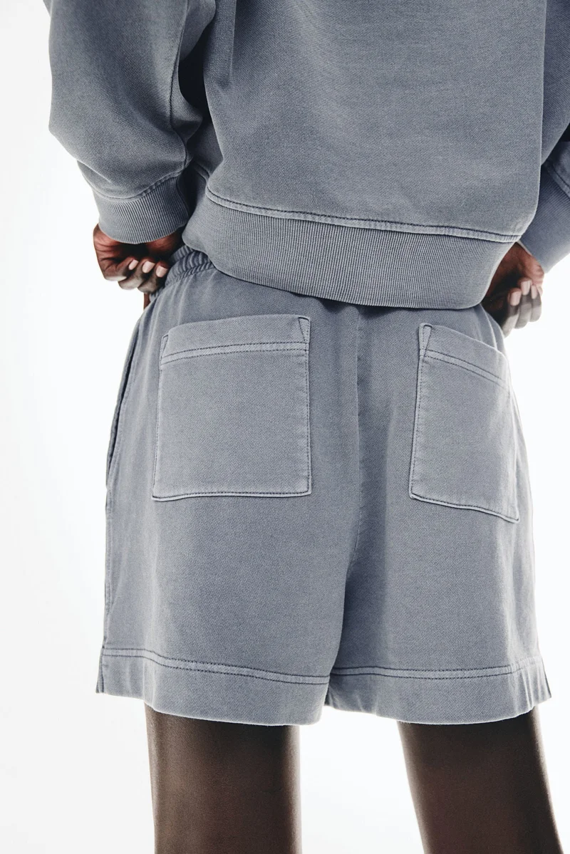 H&M Washed cotton sweatshorts