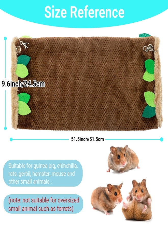 ORZECHKO Guinea Pig Tunnel Hammock - Soft Fleece Rat Hammock Hideout for Hamster Ferret Chinchilla Hedgehog Squirrel Small Animals - Swing Pet Hammock House Habitat Cage Accessories for Playing Sleeping - Image 2
