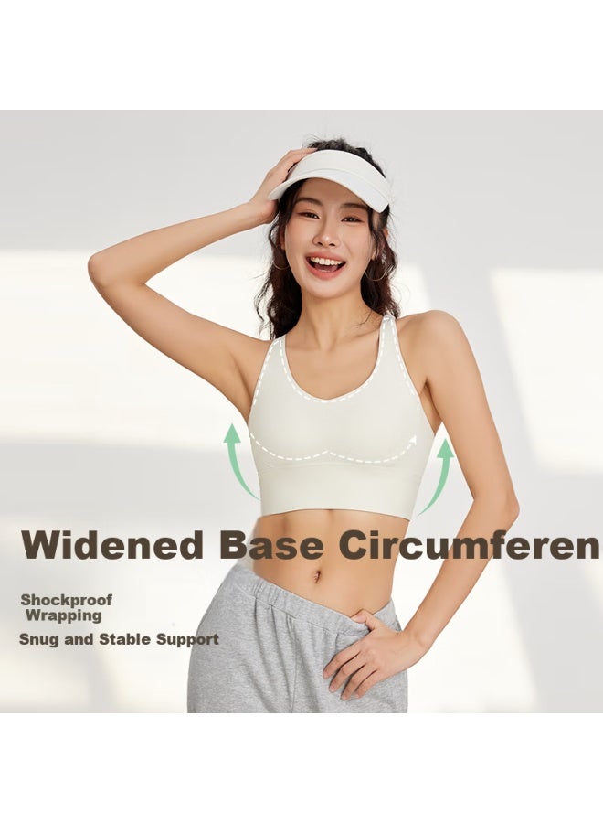 Never Me High-intensity Sports Bra For Women, Seamless Back, Shockproof, Anti-sagging, Running, Yoga, Pilates Fitness Wear - Image 2