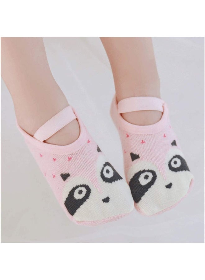 Yenzat Yenzat Baby Toddler Girls Socks Non Skid Anti Slip Mary Jane Socks Grip 12-36 Months 6 Pairs - Image 2