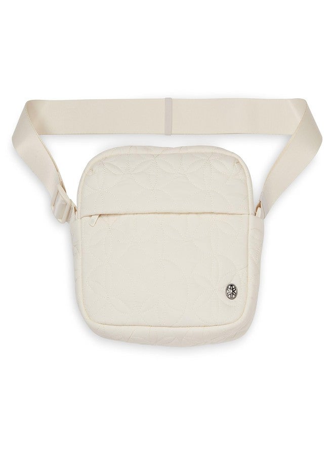 Gaiam Quilted Crossbody Bag, Khaki - Image 1