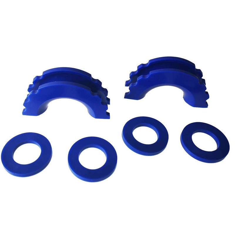 Acando Store Pack of 2 D-Ring Shackle Isolators with 4 Pieces Washer for 0.75 inch Shackle Gear Design D-Ring Isolators Fits Standard 3/4" Shackle Protect Shackle & Bumper Reduce Rattling 2 Years Warranty (Blue) - Image 4