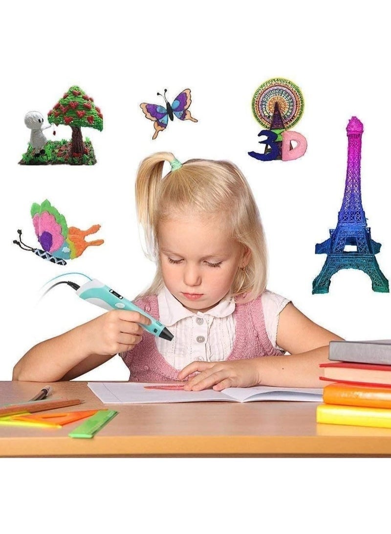 3D Printing Pen Set with LCD Display & Filament Refills | Adjustable Speed 3D Drawing Pen for Kids & Adults | Creative DIY Art, Craft & STEM Educational Tool - Image 3