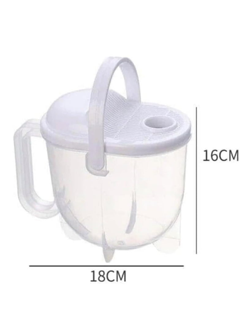 Multi-purpose rice washing strainer - perfect bowl for cleaning vegetables, grains, fruits, and pasta - Image 3