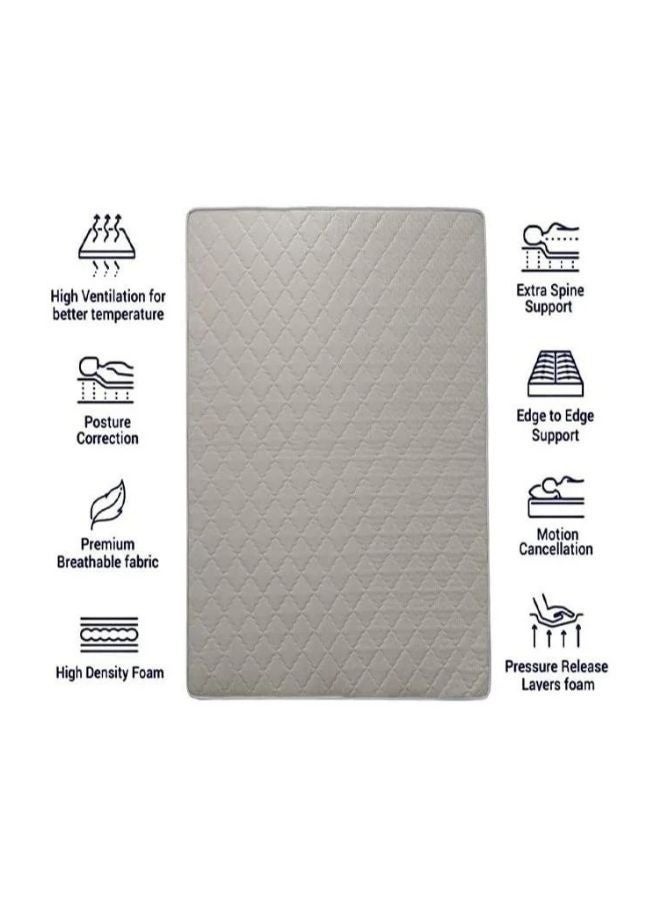 كستم ديكو سرير خشبي متين مع مرتبة طبية | هيكل سرير خشبي بحجم كوين لغرفة النوم | سرير خشبي قوي ومتين | 150×190 سم - Image 3