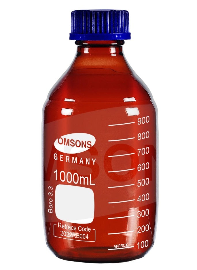OMSONS Bottles, Reagent Clear Screw Cap AMBER  - Image 3