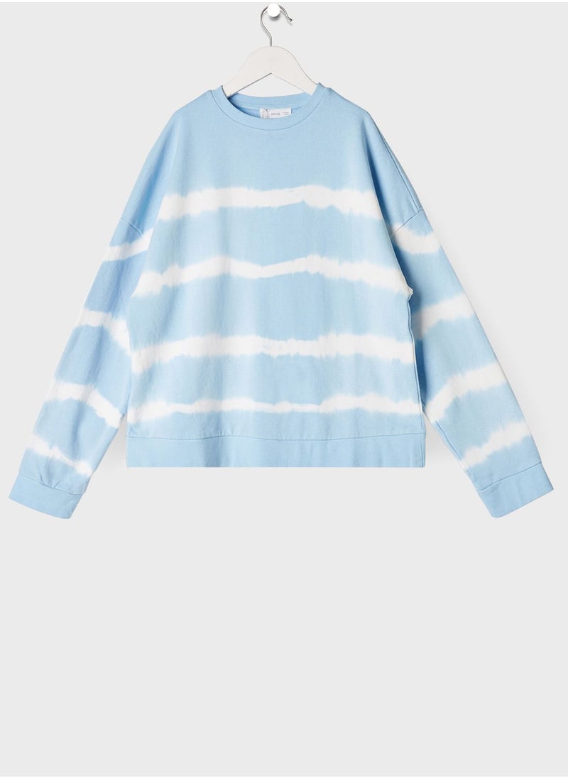 MANGO - Youth Tie-Dye Sweatshirt - Image 1