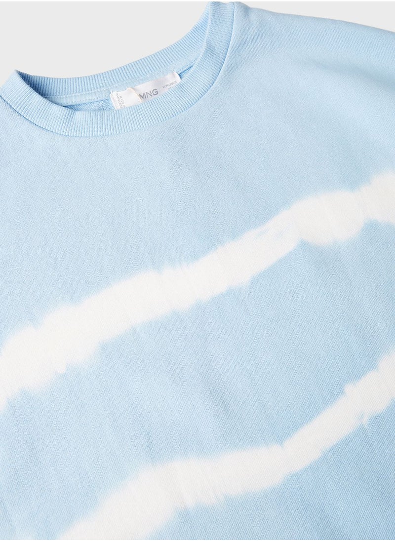 MANGO - Youth Tie-Dye Sweatshirt - Image 1