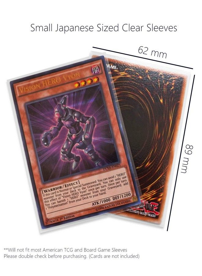 TitanShield (150 Sleeve/Clear) Small Japanese Sized Trading Card Sleeves Deck Protector For Yu Gi Oh Cardfight!! Vanguard & Photocards - Image 3