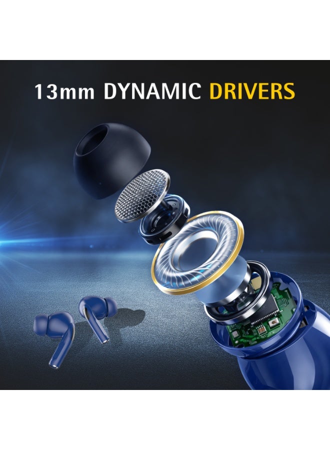 UNIX Z10 Karlz Wireless Earbuds | 42Hrs Playtime with Bluetooth v5.4 Connectivity | ENC Noise Cancellation with HD Stereo Sound with Deep Bass | Grey - Image 4