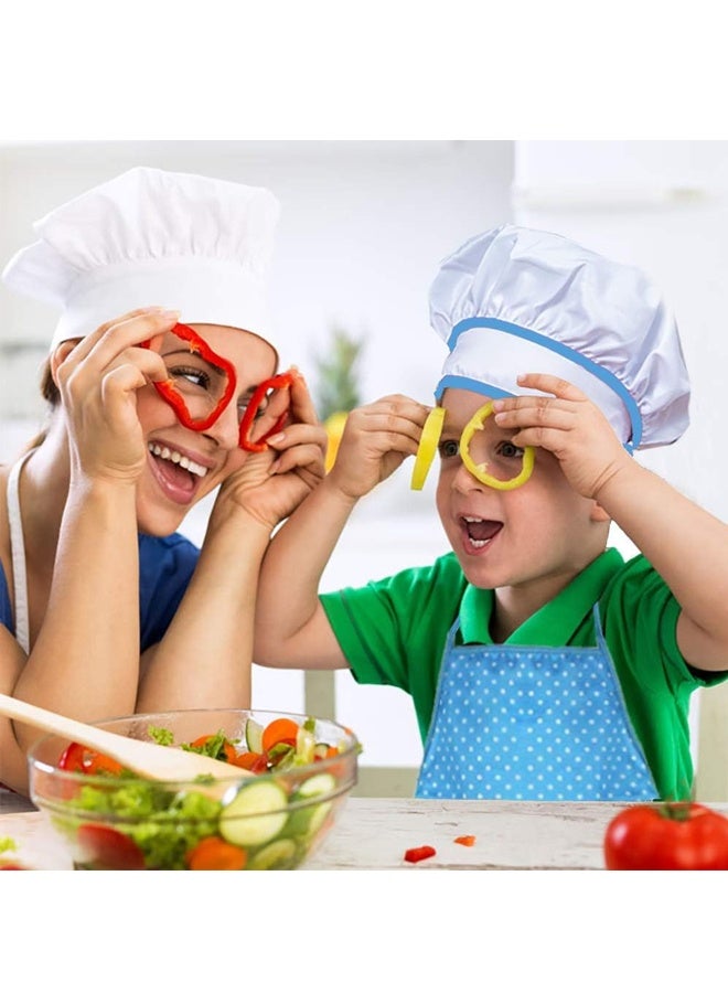 مجموعة زي الطهي للأطفال - مجموعة الطهي والخبز للأطفال 11 قطعة تتضمن منزلة للأطفال ، قبعة الطهي ، الأواني ، قفاف الطهي ، التظاهر باللعب هدية للأطفال البالغين من العمر 3 سنوات وما فوق (أزرق) - Image 4