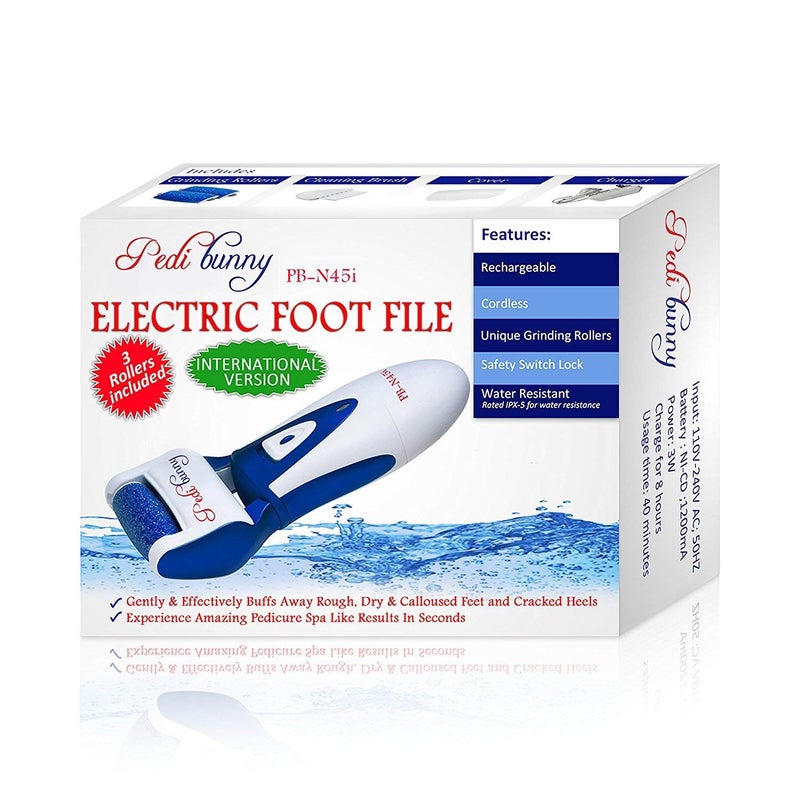 Electric Foot Callus Remover  Rechargeable Electronic Foot File  Professional Pedicure Tools with 3 Rollers  Foot Scrubber for Dry Cracked Feet and Dead Skin  Foot Sander for Men and Women