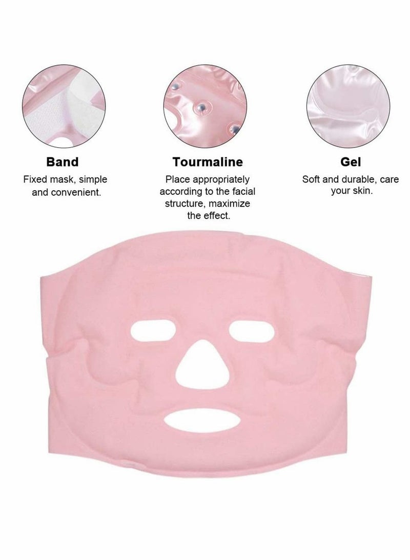KASTWAVE Hot Cold Face Gel Mask Facial Therapy Microwavable Freezable Reusable Relief Swollen Face Puffy Eyes Headaches Migraines Face Eye Mask Gel Cold Pack - Image 5