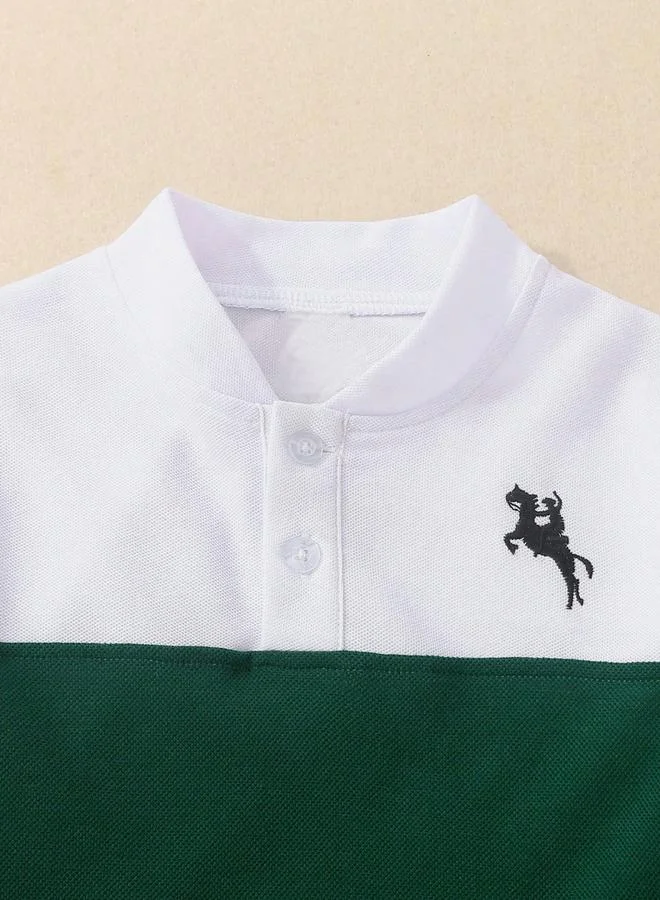 Take Two Take Two Boys Color Block Polo and Pants Set